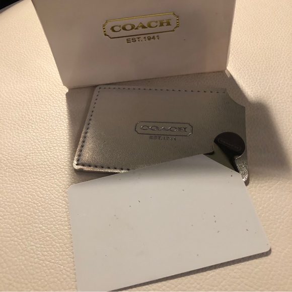 Coach pocket mirror in leather - Picture 5 of 6